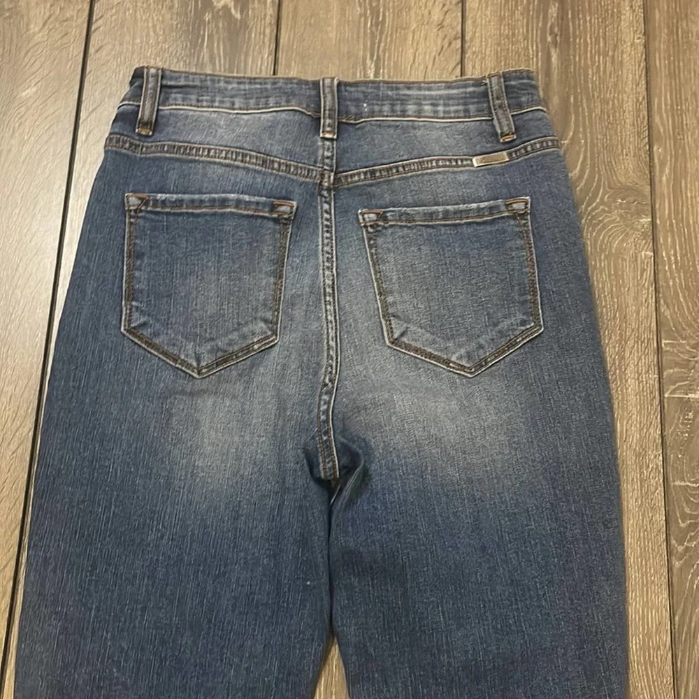 KanCan Button Fly Distressed Blue Jeans Women's Size 5 / 26 - Picture 6 of 10